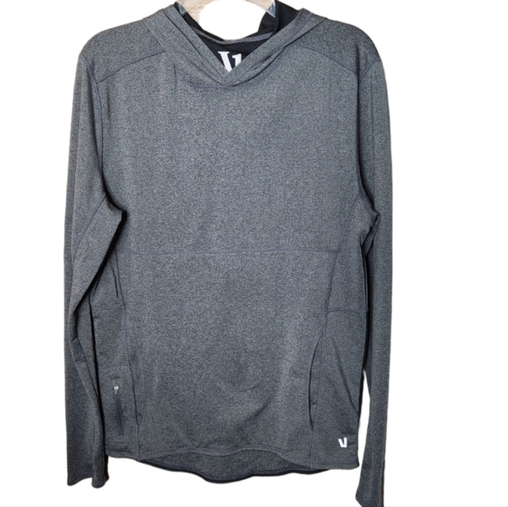 Vuori Charcoal Hooded Sweatshirt Size Small